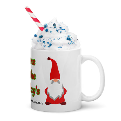 Gnome for the Holiday's mug available in 3 sizes- 11, 15, and 20 oz