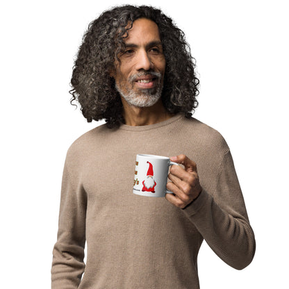Gnome for the Holiday's mug available in 3 sizes- 11, 15, and 20 oz