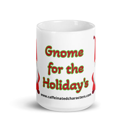 Gnome for the Holiday's mug available in 3 sizes- 11, 15, and 20 oz
