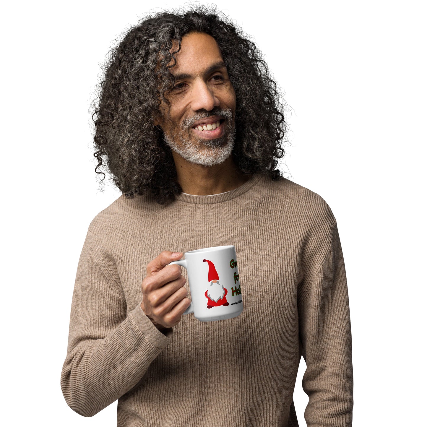 Gnome for the Holiday's mug available in 3 sizes- 11, 15, and 20 oz