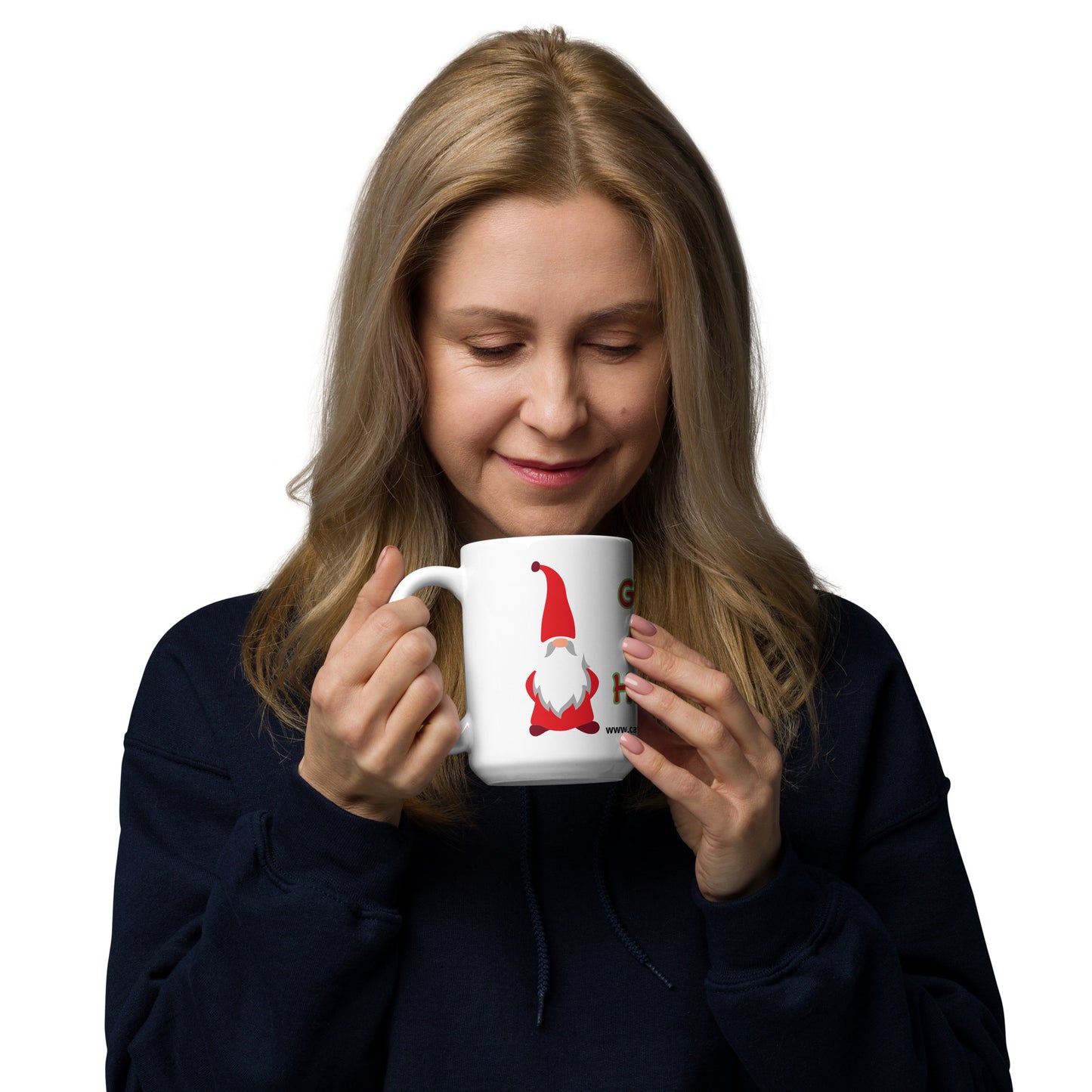 Gnome for the Holiday's mug available in 3 sizes- 11, 15, and 20 oz
