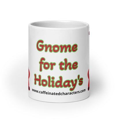 Gnome for the Holiday's mug available in 3 sizes- 11, 15, and 20 oz