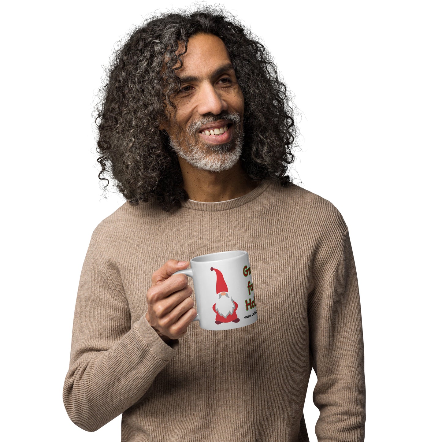 Gnome for the Holiday's mug available in 3 sizes- 11, 15, and 20 oz