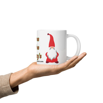 Gnome for the Holiday's mug available in 3 sizes- 11, 15, and 20 oz