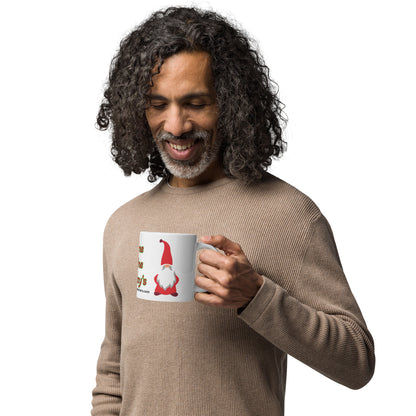 Gnome for the Holiday's mug available in 3 sizes- 11, 15, and 20 oz