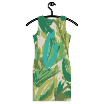 Palm Leaf Print Dress