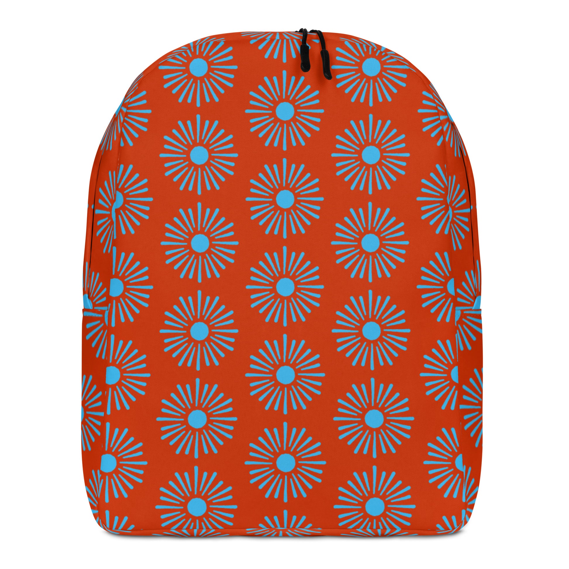 All over Floral Print Minimalist backpack, front view