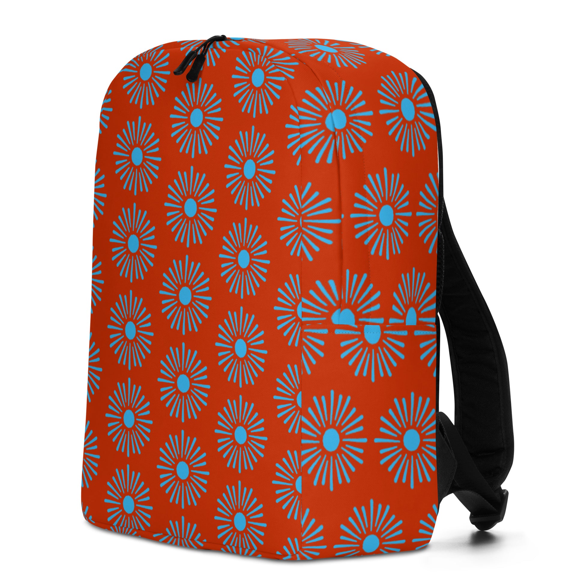 All over Floral Print Minimalist backpack, side view
