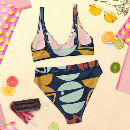 Recycled high-waisted 2 piece bikini