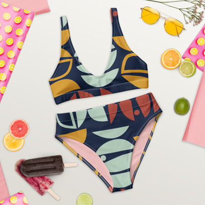 Recycled high-waisted 2 piece bikini