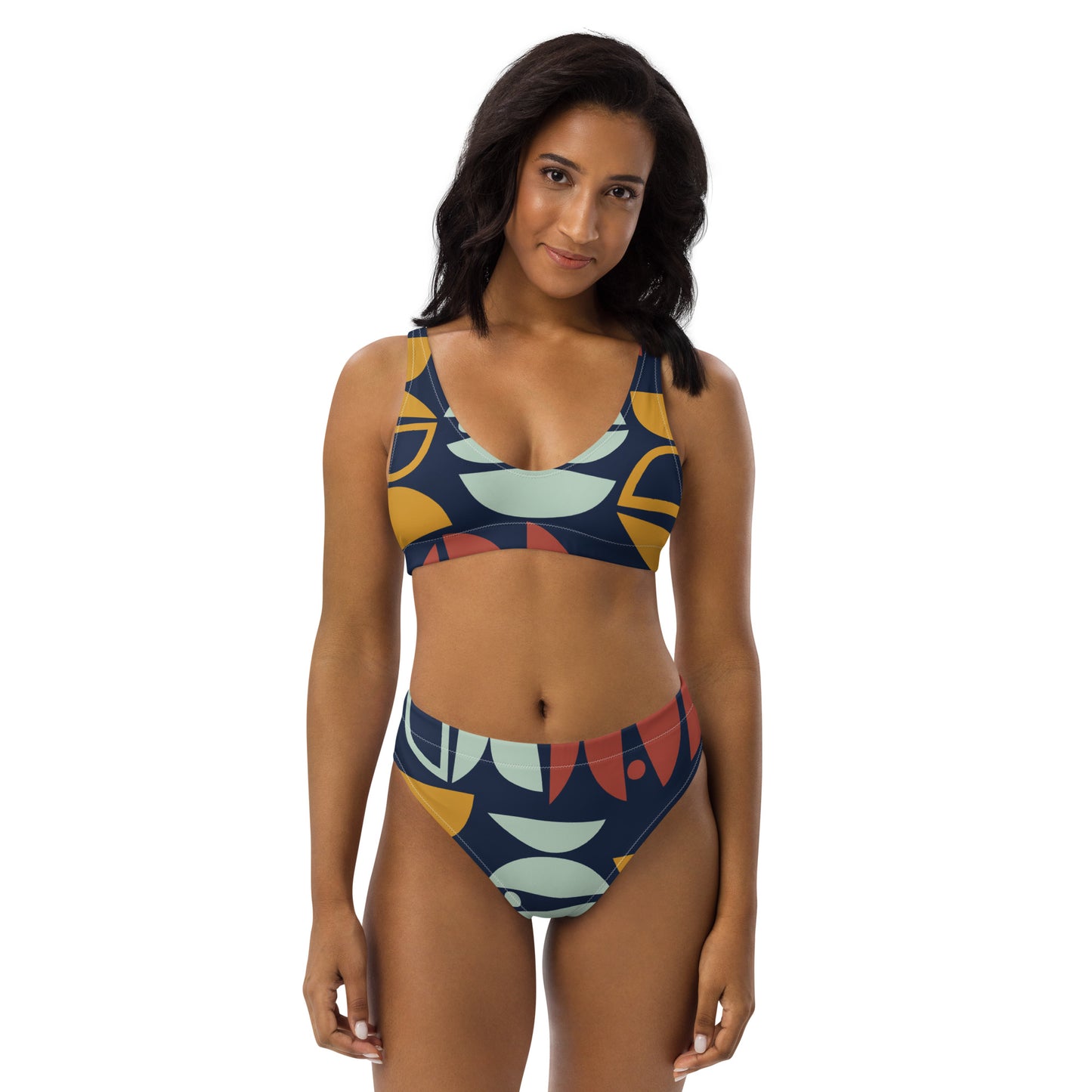 Recycled high-waisted 2 piece bikini
