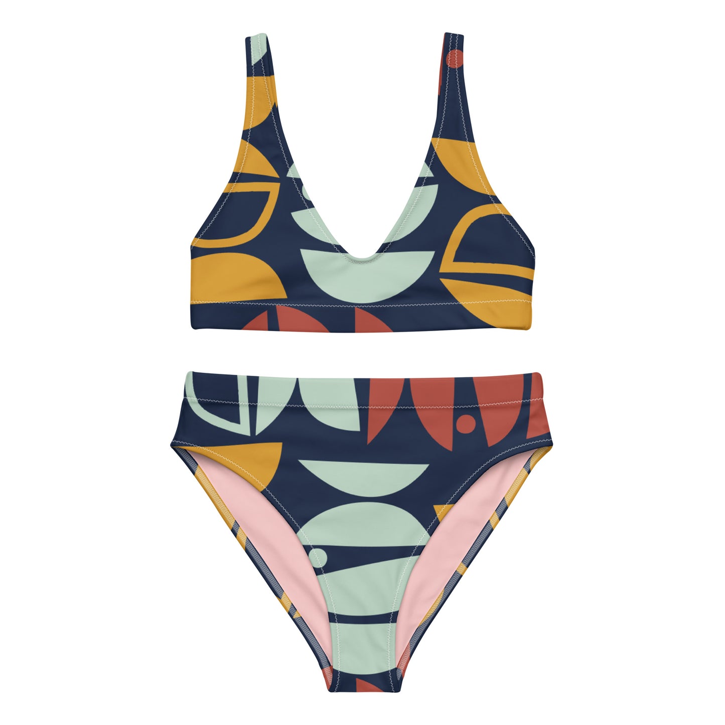 Recycled high-waisted 2 piece bikini