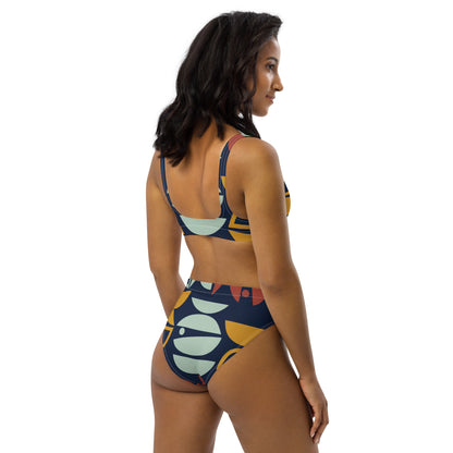 Recycled high-waisted 2 piece bikini