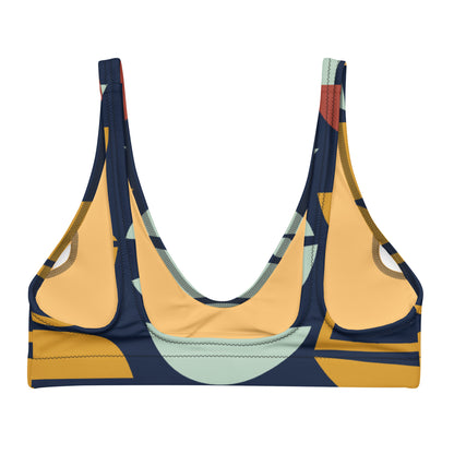 Abstract Recycled padded bikini top