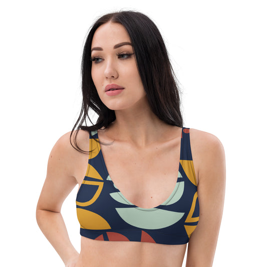 Abstract Recycled padded bikini top