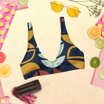 Abstract Recycled padded bikini top
