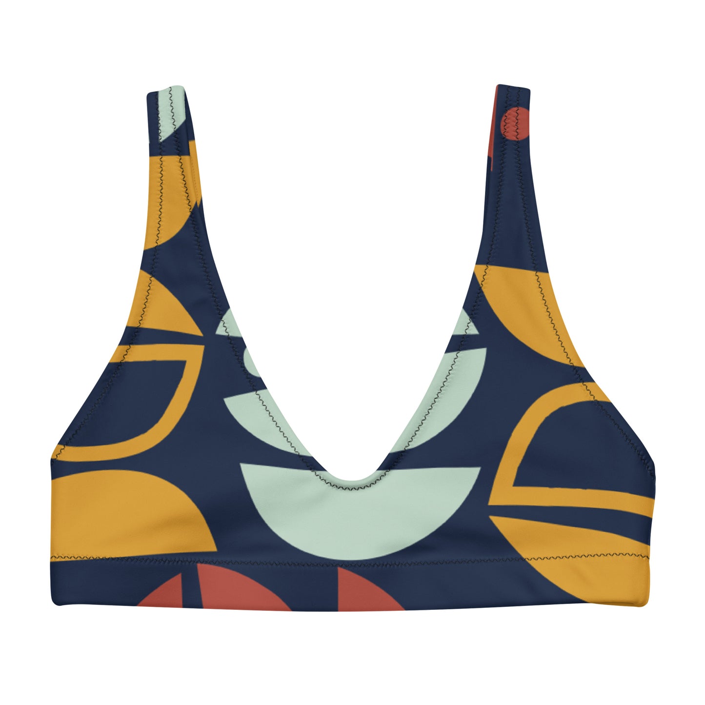 Abstract Recycled padded bikini top