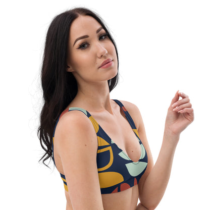 Abstract Recycled padded bikini top