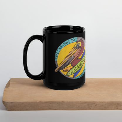 Glide -N- Slide, Black Glossy Mug