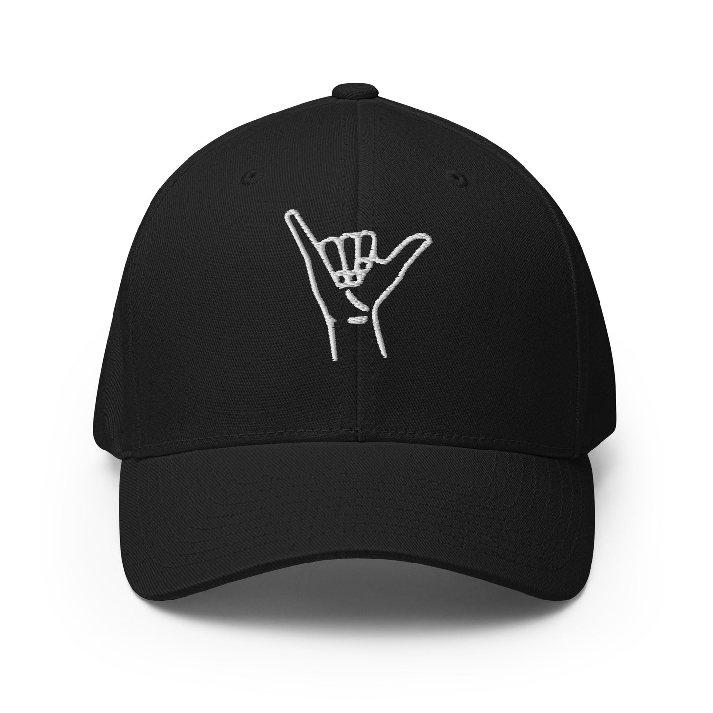 Embroidered Shaka Fitted Hat