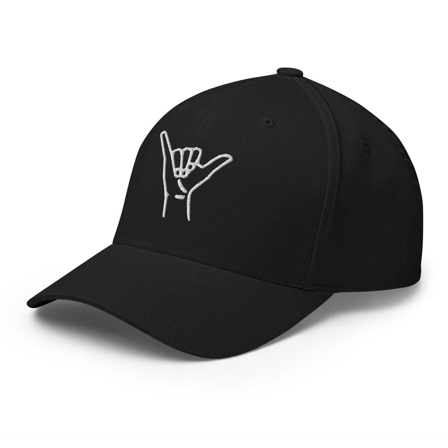 Embroidered Shaka Fitted Hat