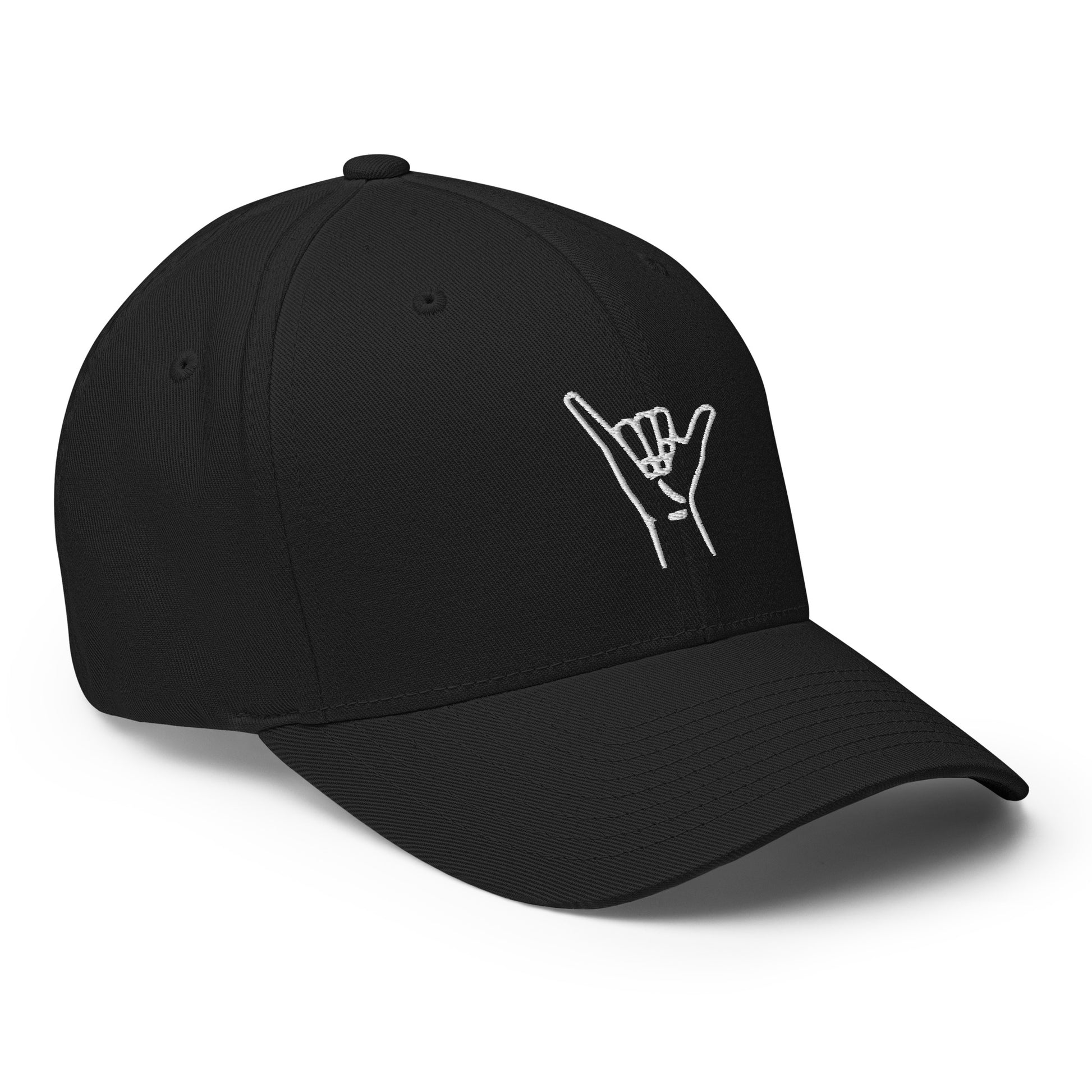 Embroidered Shaka Fitted Hat