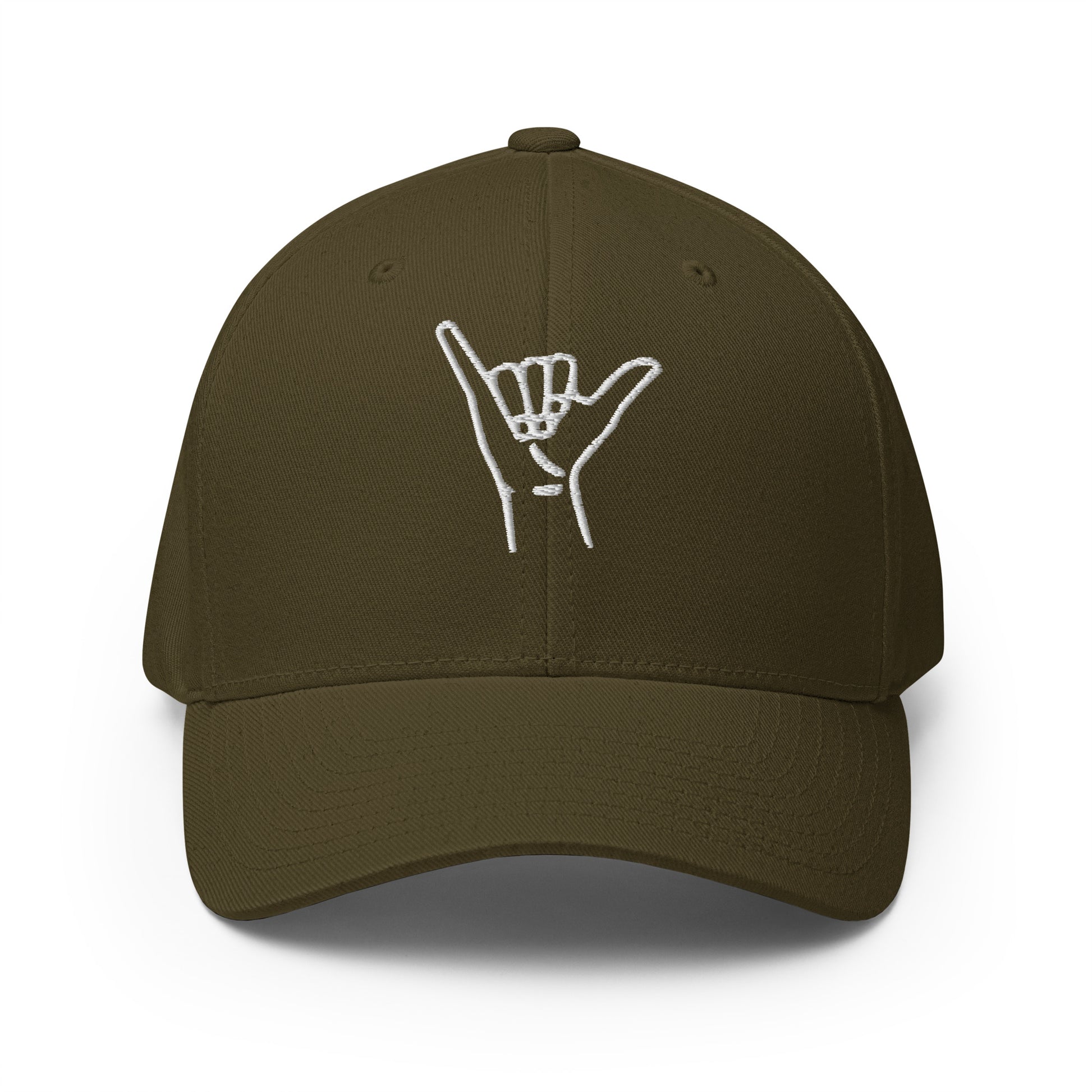 Embroidered Shaka Fitted Hat