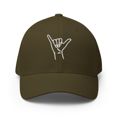 Embroidered Shaka Fitted Hat