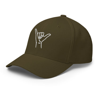 Embroidered Shaka Fitted Hat