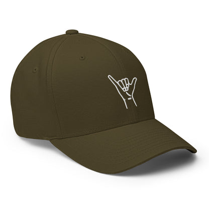 Embroidered Shaka Fitted Hat