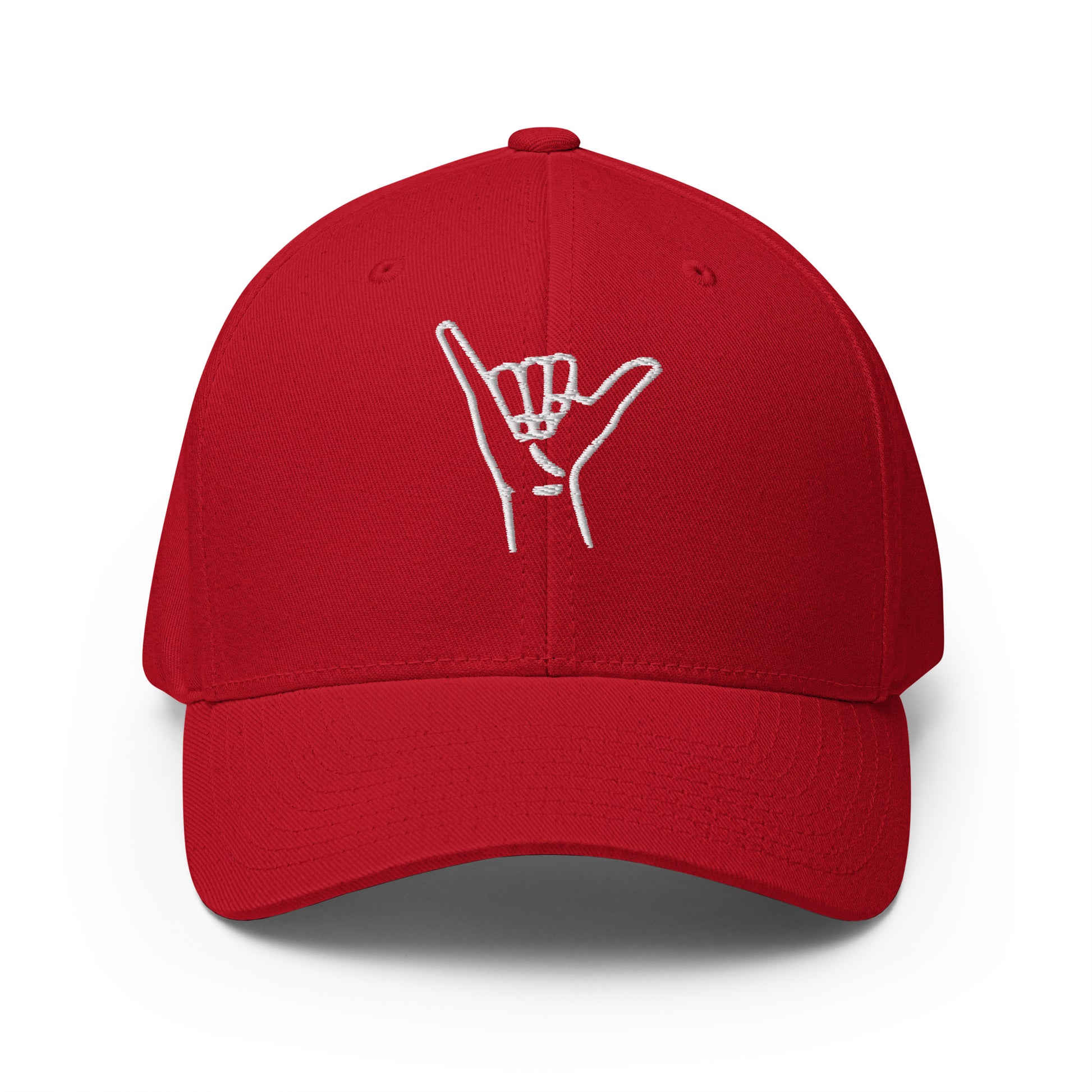 Embroidered Shaka Fitted Hat