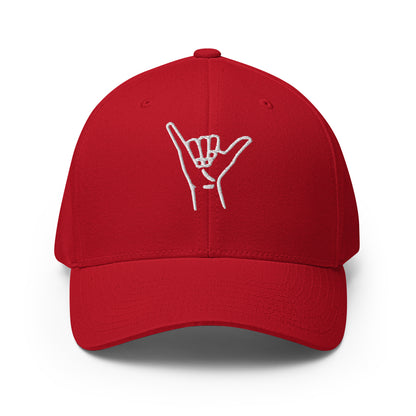 Embroidered Shaka Fitted Hat