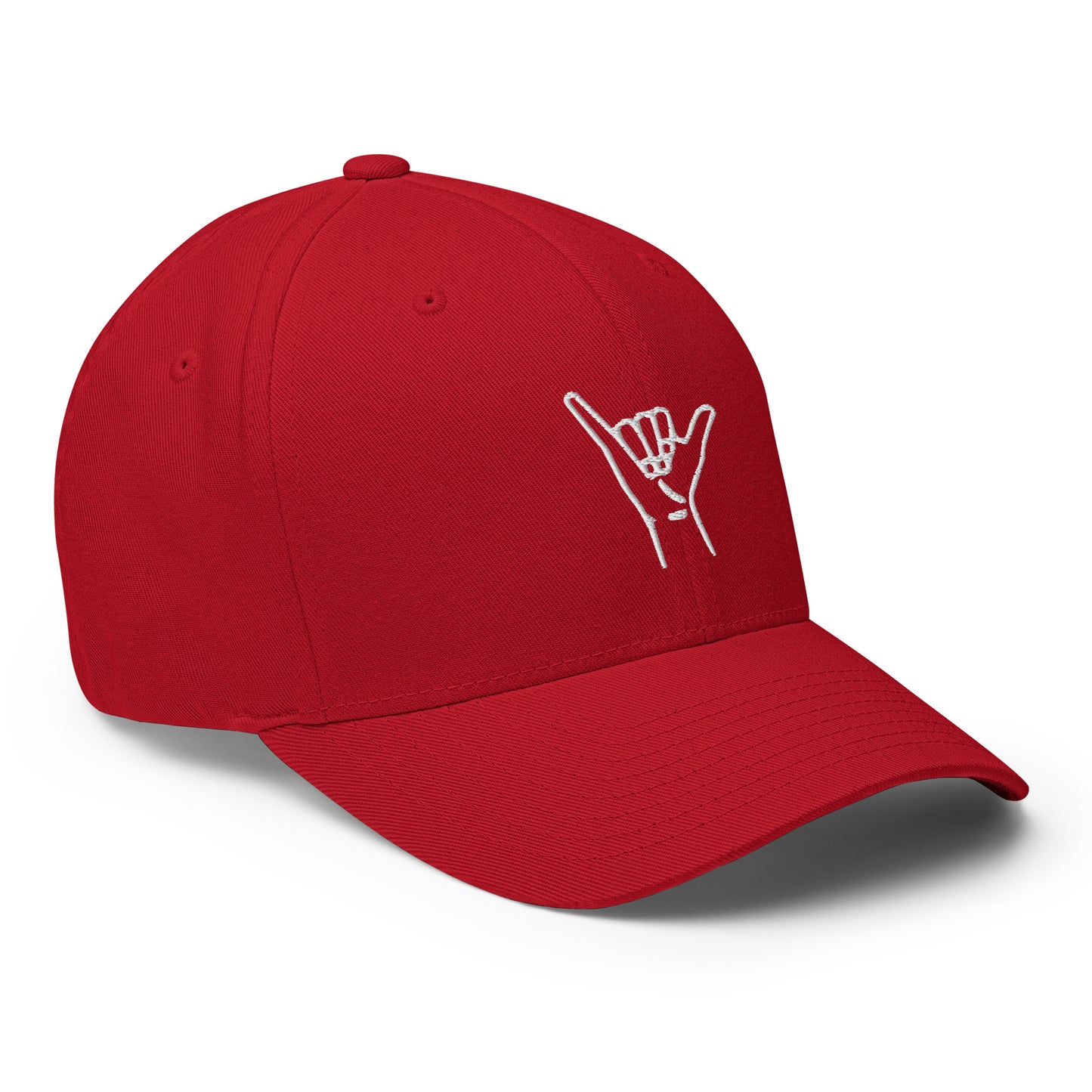 Embroidered Shaka Fitted Hat