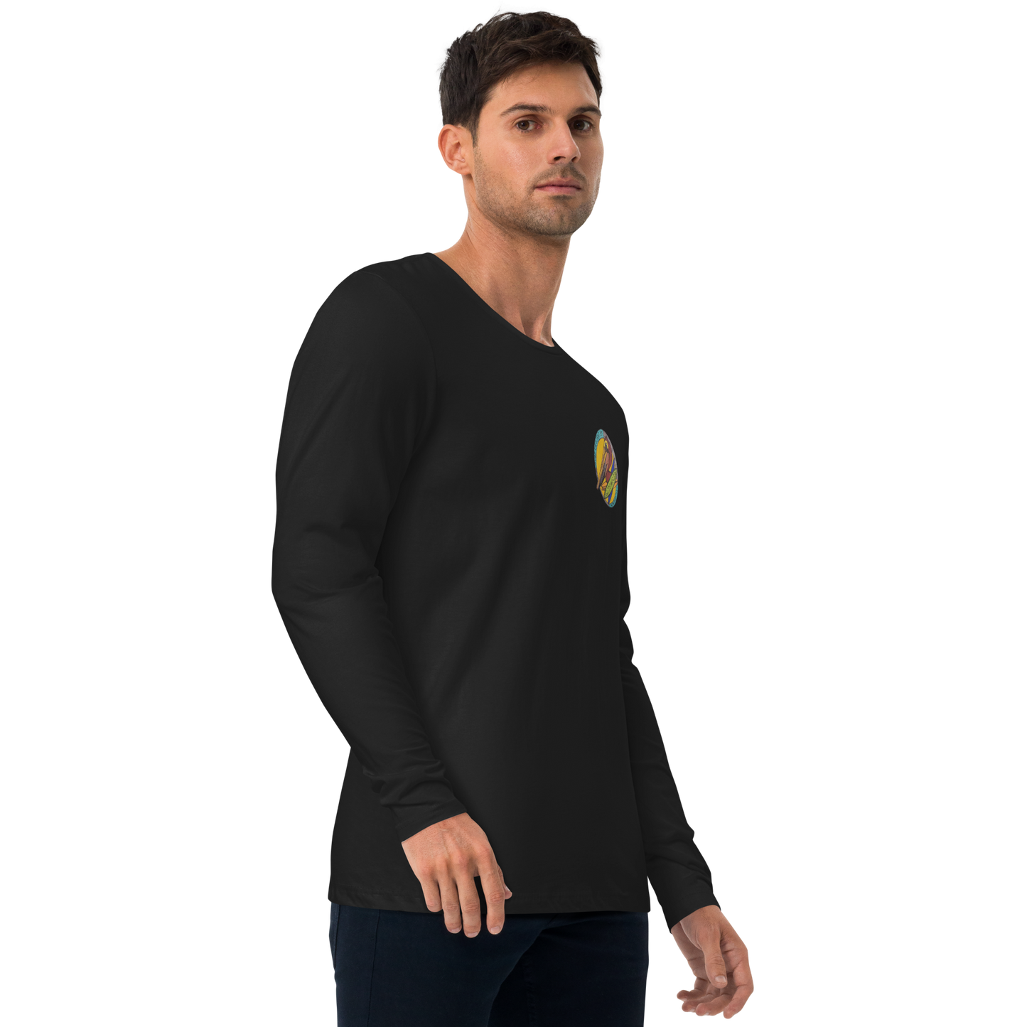Men's, Glide -N- Slide, Long Sleeve Fitted T-Shirt