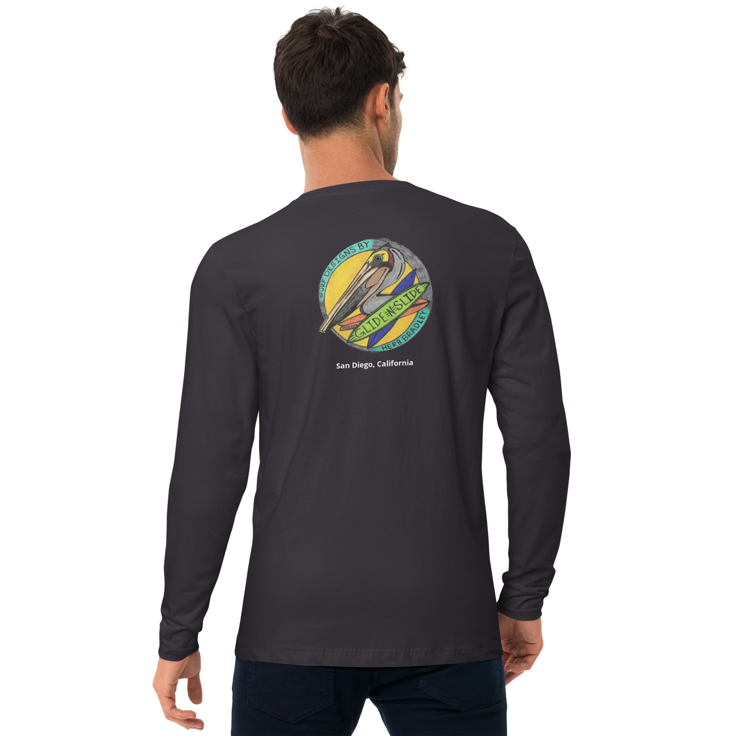 Men's, Glide -N- Slide, Long Sleeve Fitted T-Shirt