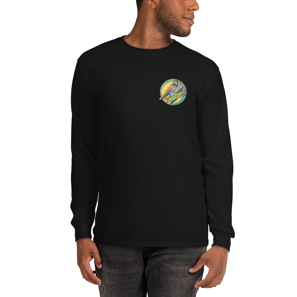 Men’s Long Sleeve, Hand Drawn, kneeboarder