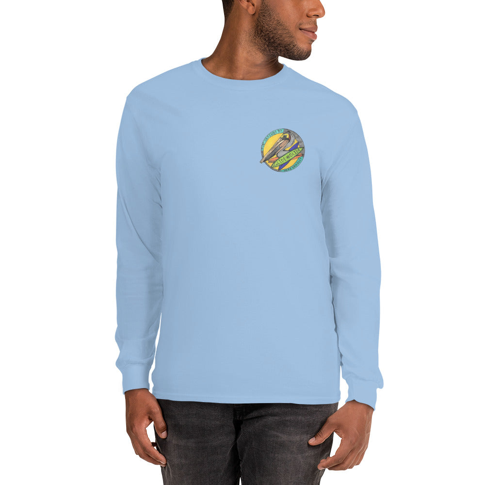 Men’s Long Sleeve, Hand Drawn, kneeboarder