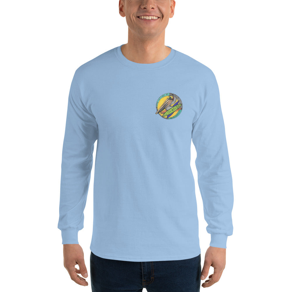 Men’s Long Sleeve, Hand Drawn, kneeboarder