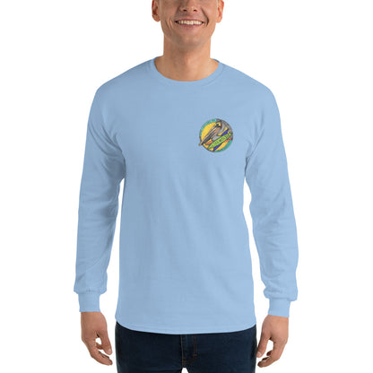 Men’s Long Sleeve, Hand Drawn, kneeboarder