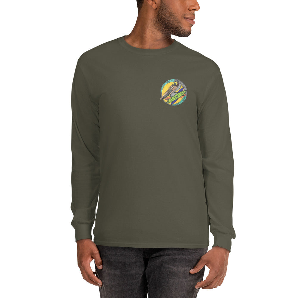 Men’s Long Sleeve, Hand Drawn, kneeboarder