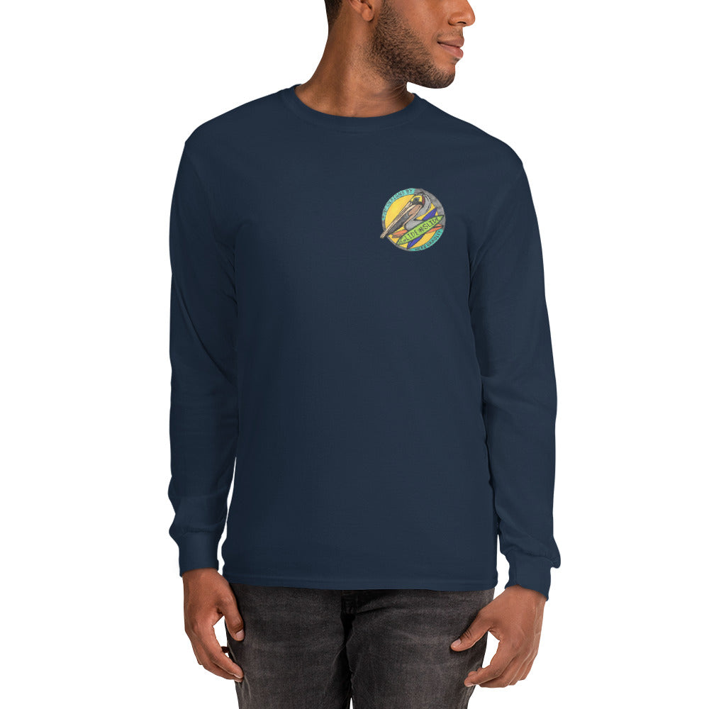 Men’s Long Sleeve, Hand Drawn, kneeboarder