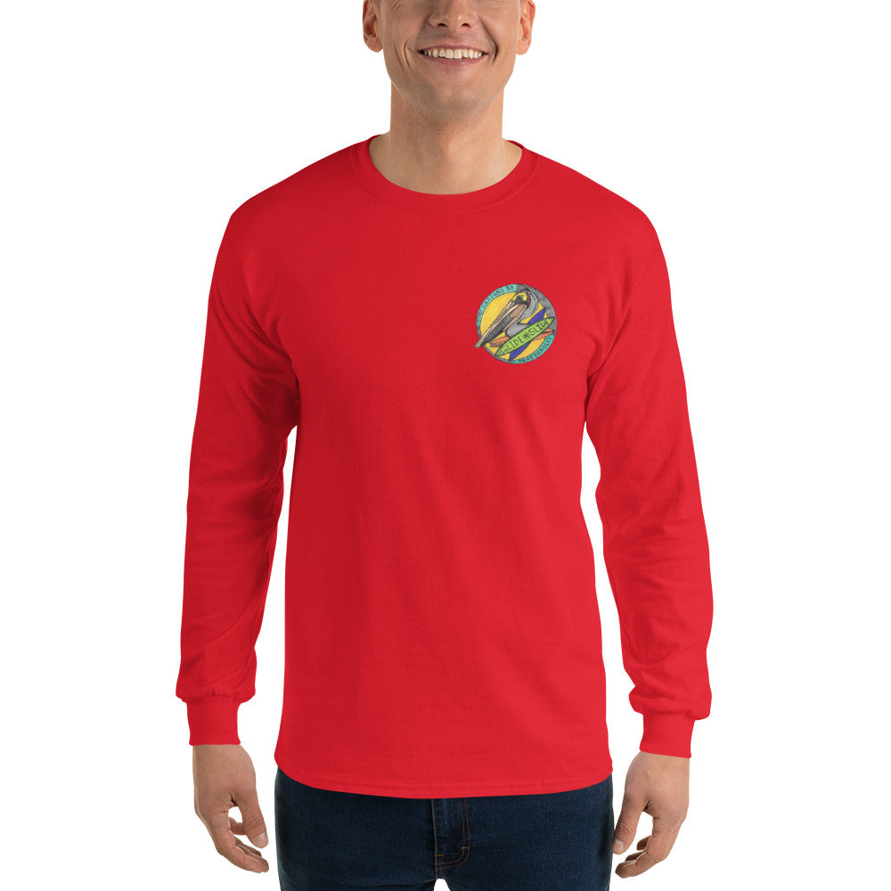 Men’s Long Sleeve, Hand Drawn, kneeboarder