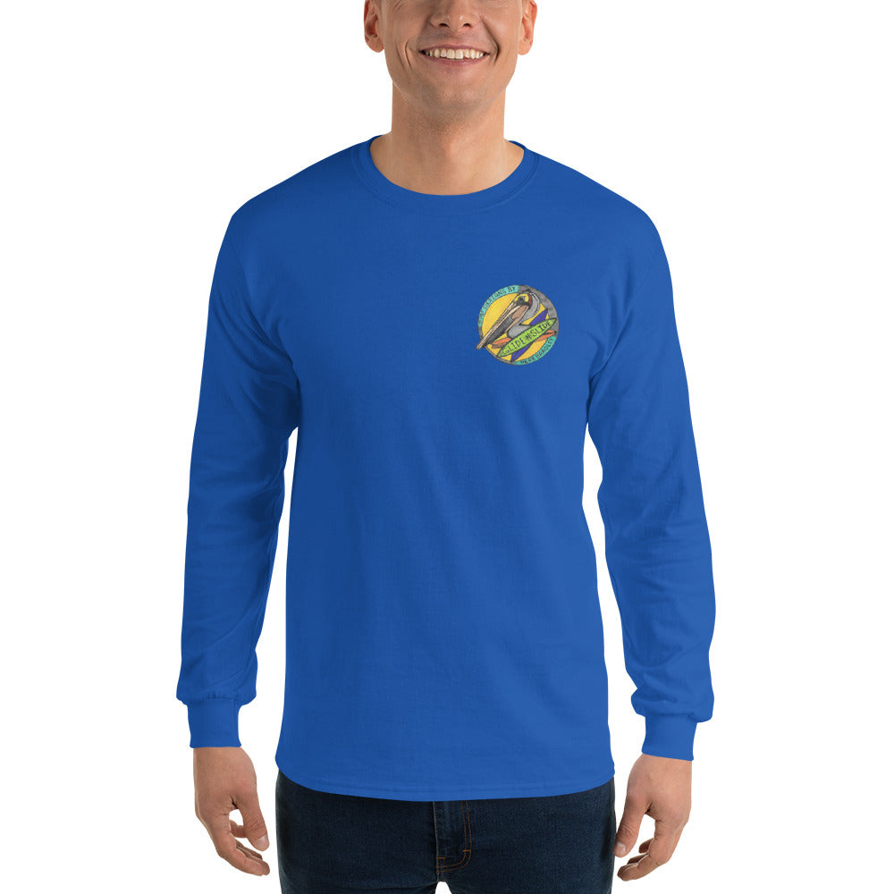 Men’s Long Sleeve, Hand Drawn, kneeboarder