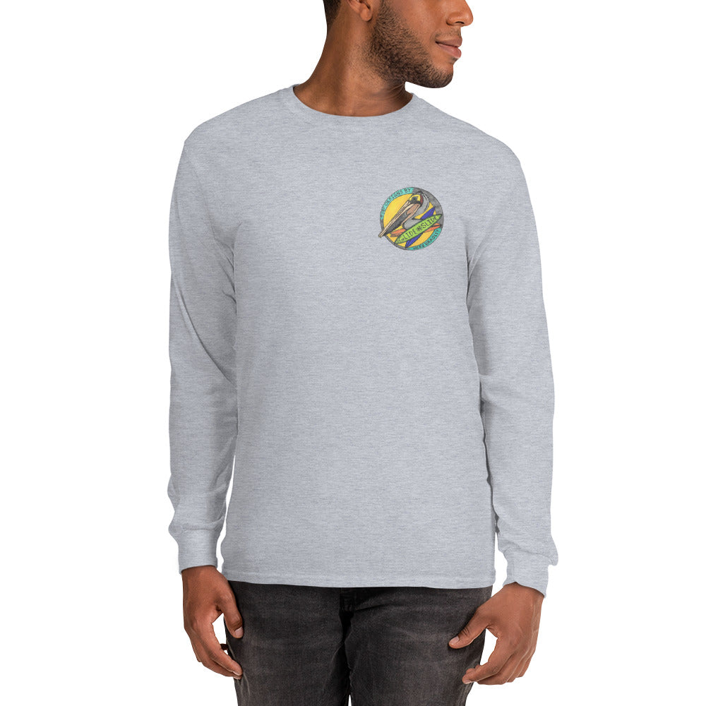 Men’s Long Sleeve, Hand Drawn, kneeboarder