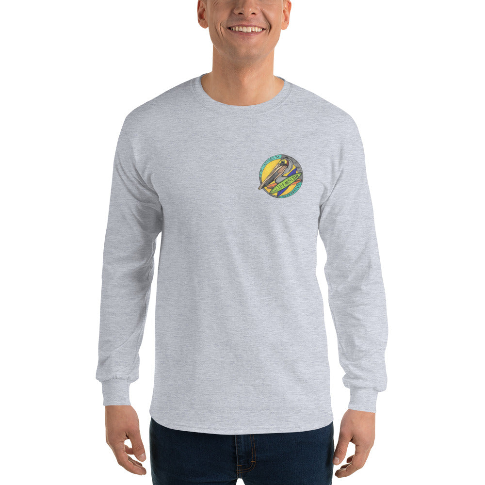 Men’s Long Sleeve, Hand Drawn, kneeboarder