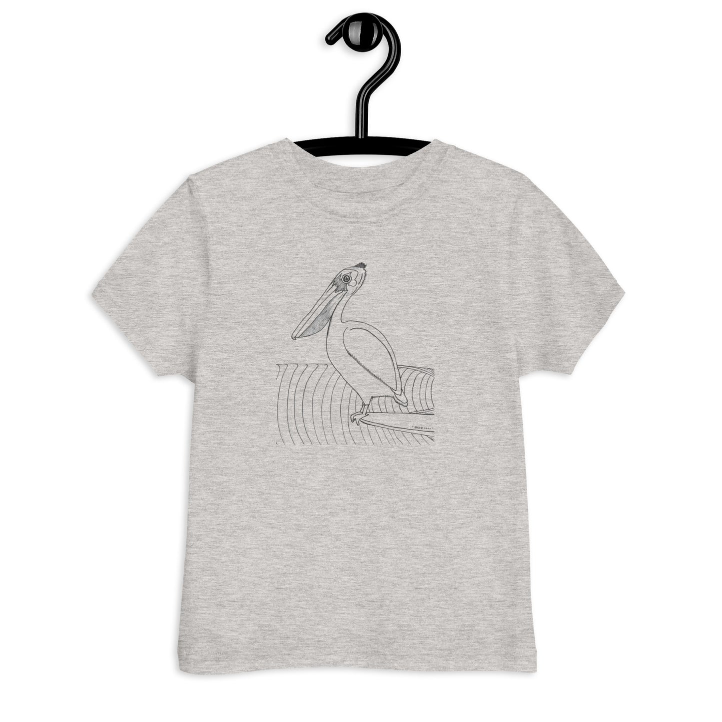 Toddler short sleeve T-shirt, Pelican Hanging Ten