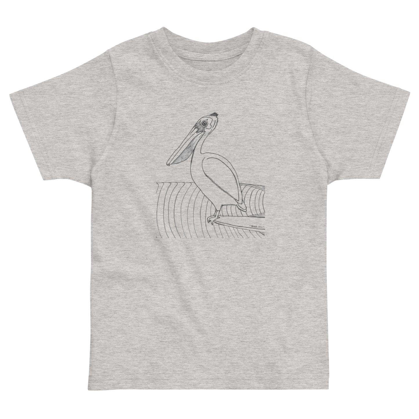 Toddler short sleeve T-shirt, Pelican Hanging Ten