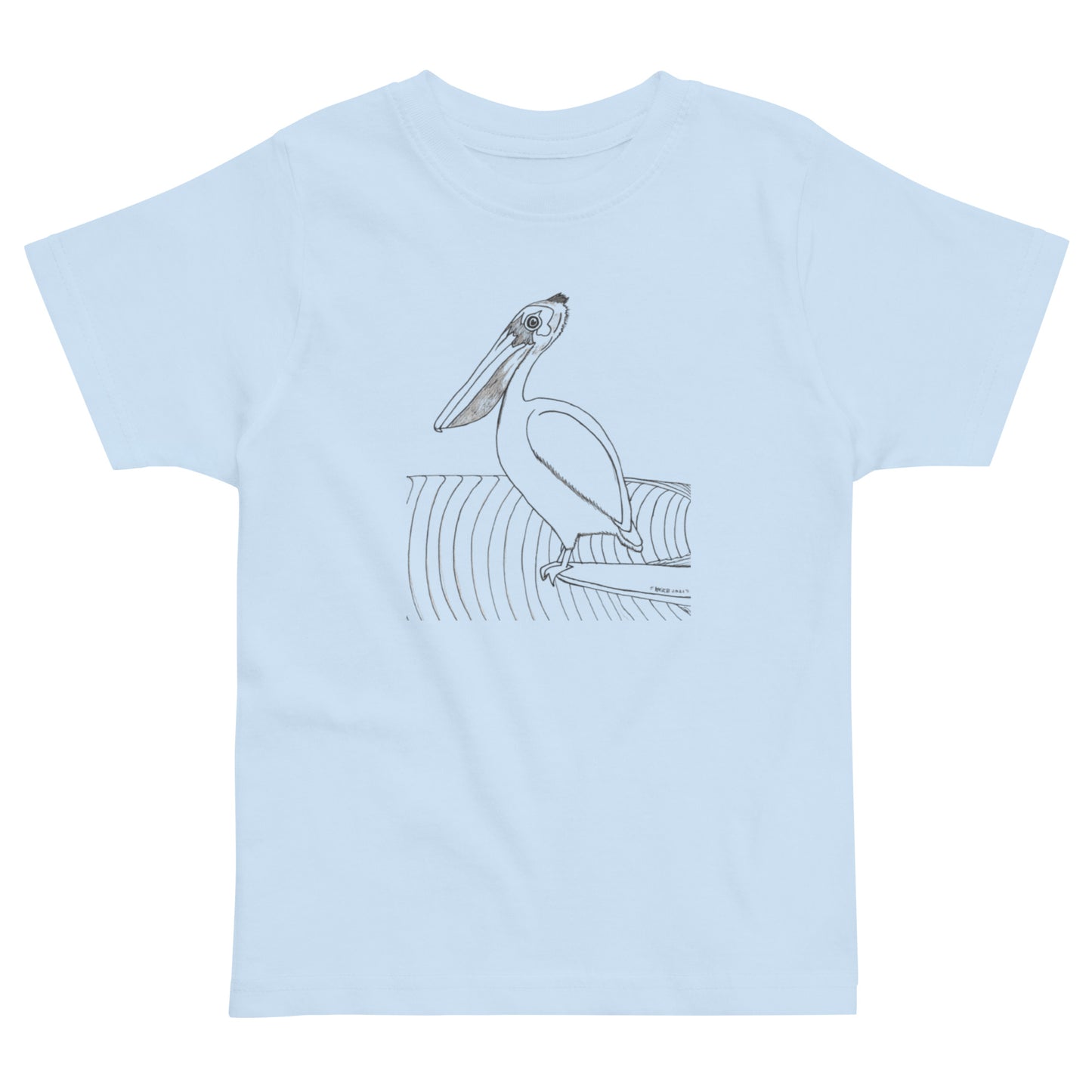 Toddler short sleeve T-shirt, Pelican Hanging Ten