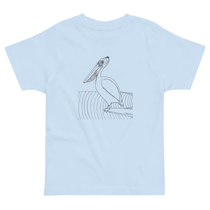 Toddler short sleeve T-shirt, Pelican Hanging Ten