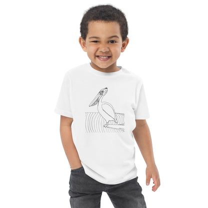 Toddler short sleeve T-shirt, Pelican Hanging Ten